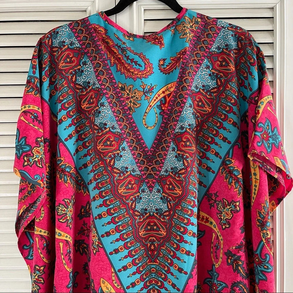 COIGARSAM Beach Style Women Mini dress Summer National Wind size Small - Picture 11 of 16